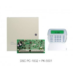 8 Zon Alarm Paneli + Tuş Takımı (DSC PC-1832 + "PK-5501)